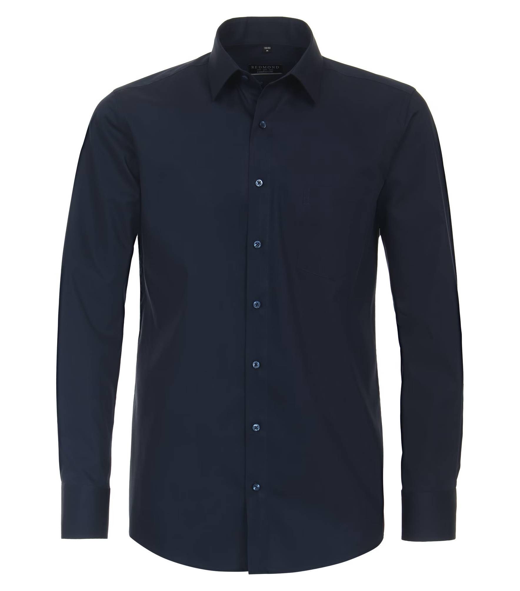 Redmond Langarmhemd Regular Fit Regular Fit Blau(19)