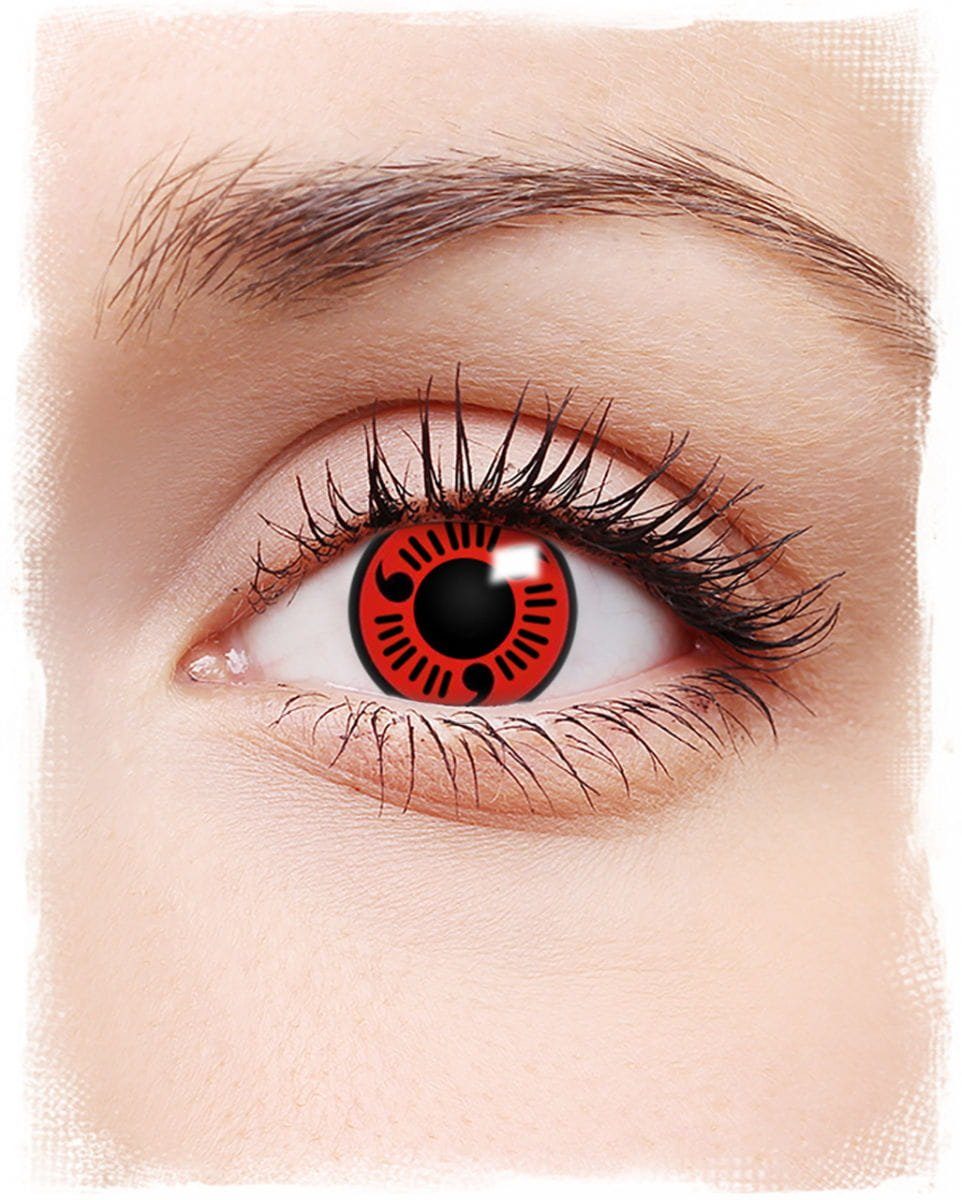 Farblinsen Weiche Sharingan Cosplay 12-Monats-Kontaktlinsen f