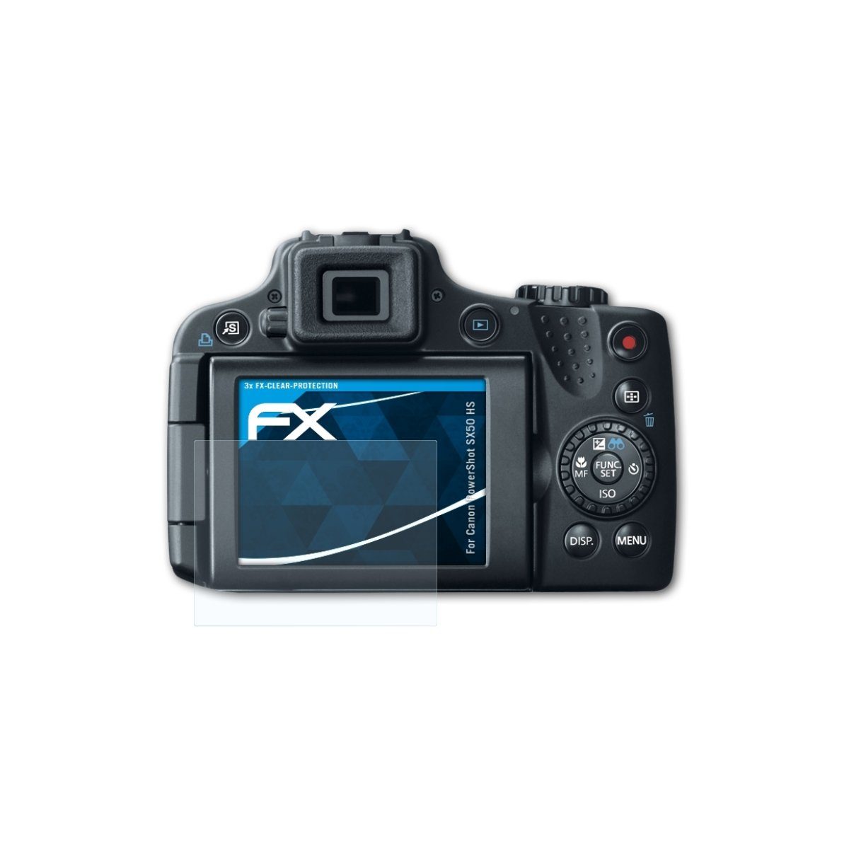 6x Displayschutzfolie Canon PowerShot SX50 HS Schutzfolie Folie Displayfolie 