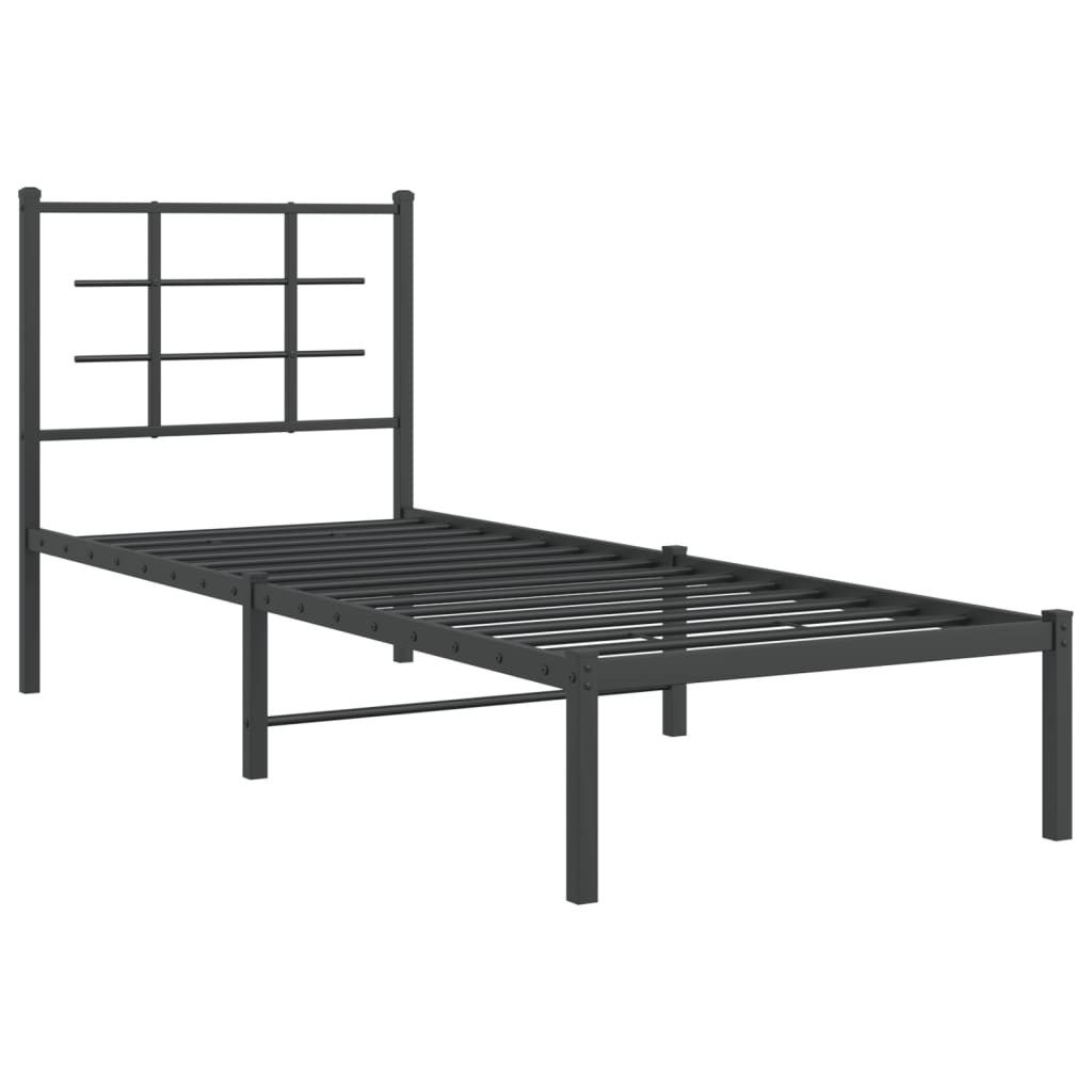 vidaXL Bett Bettgestell mit Kopfteil Metall günstig online kaufen