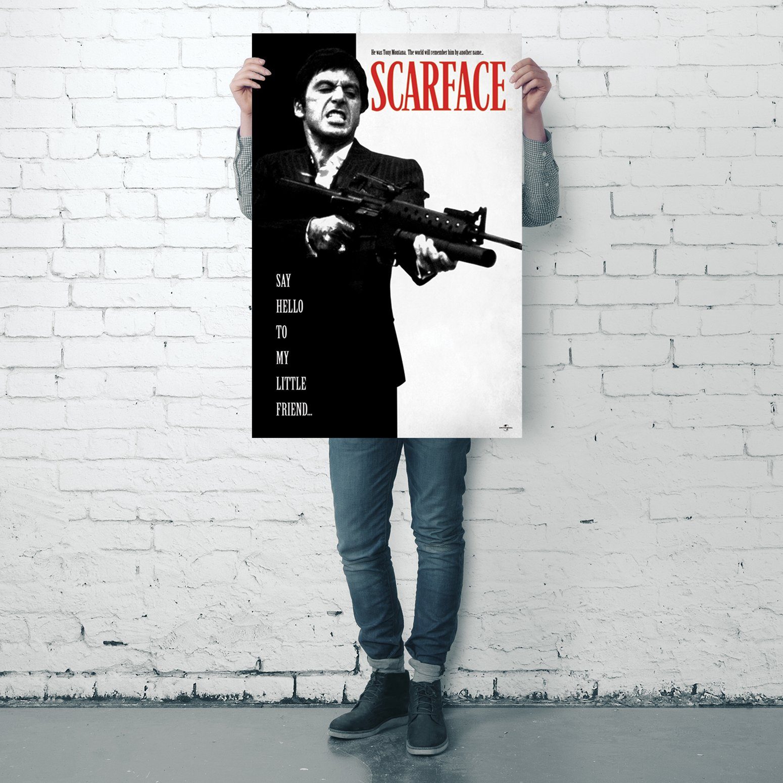 PYRAMID Poster Scarface Poster Al Pacino Say Hello To My Little Friend 61 x 91,5 cm