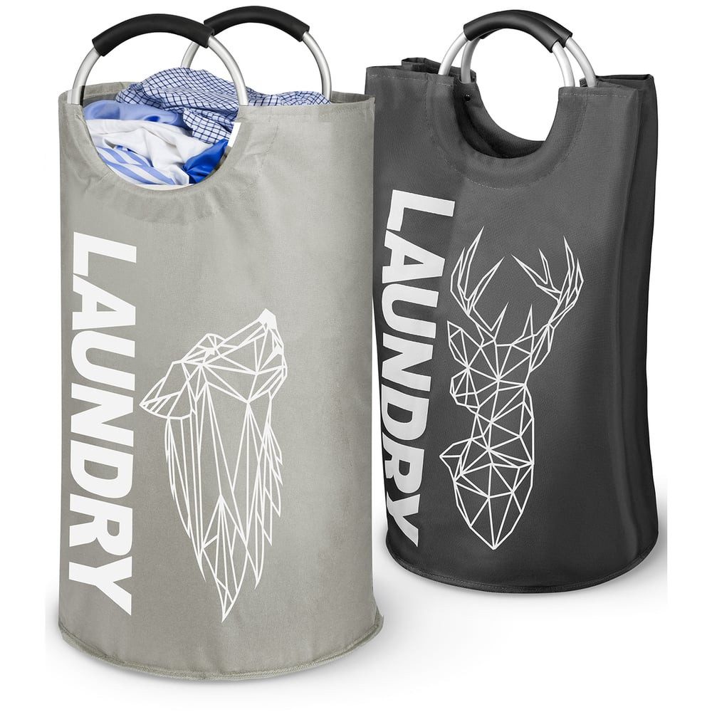 WELLENBORG Wäschekorb Wäschekörbe Laundry baskets faltbar (2 St), Waschekor günstig online kaufen