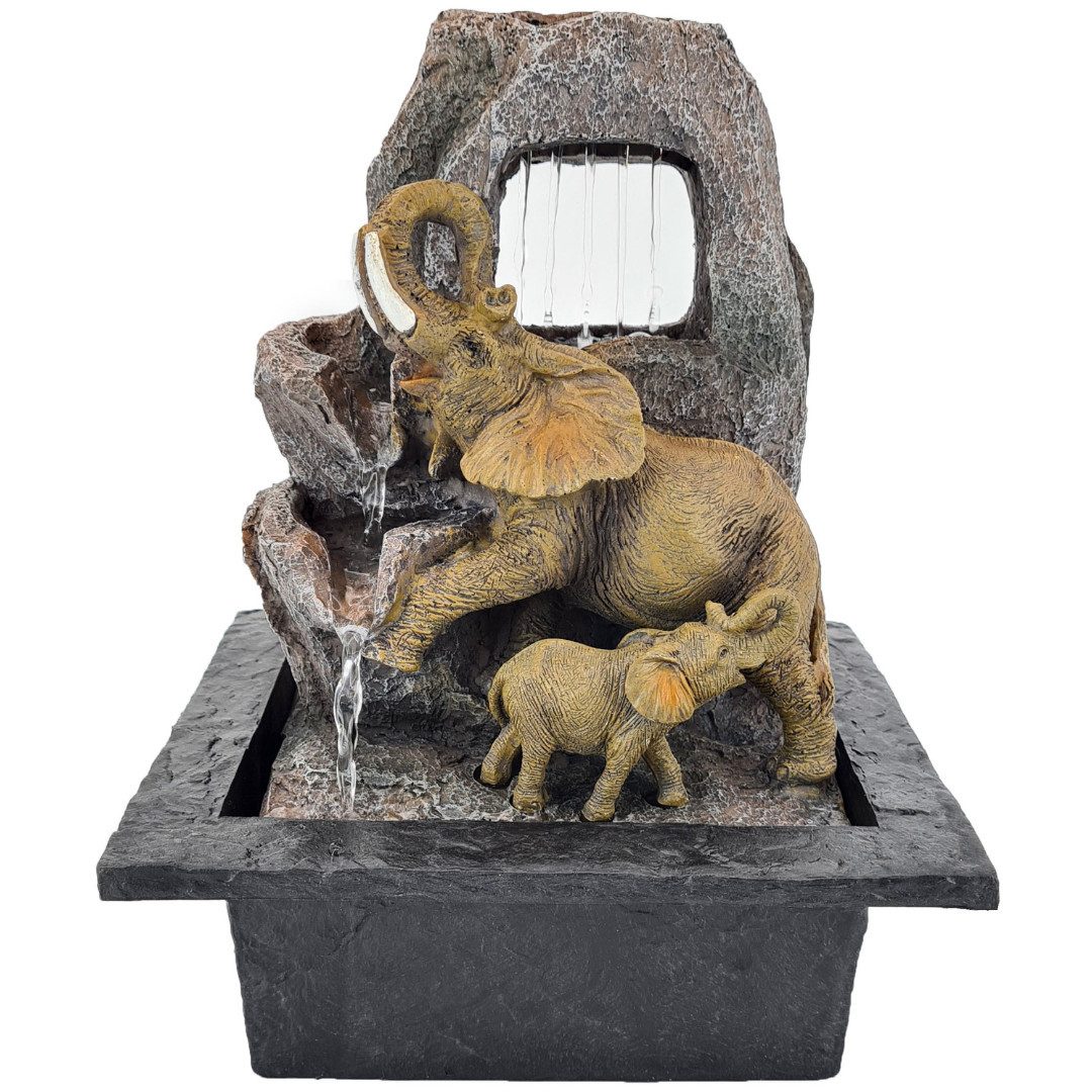abc HOME Zimmerbrunnen Elefanten, elektrisch, LED, günstig online kaufen