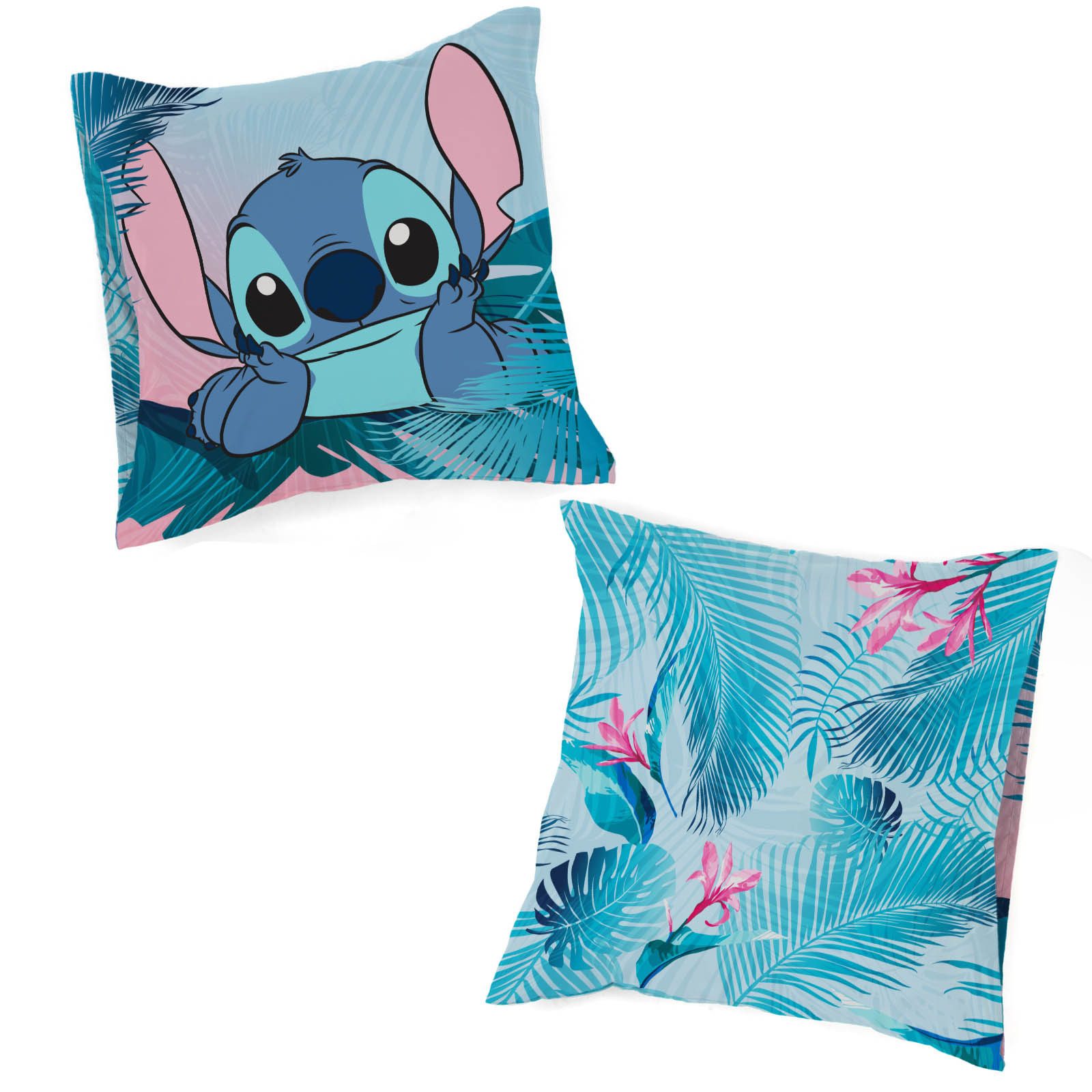 Disney Kinderbettwäsche Disney Lilo & Stitch Bettbezug-Set 135x200 cm + Kissenbezug 80x80 cm, Washed Cotton, 2 teilig, 100 % Baumwolle, maschinenwaschbar, wendb – Bild 4 von 5