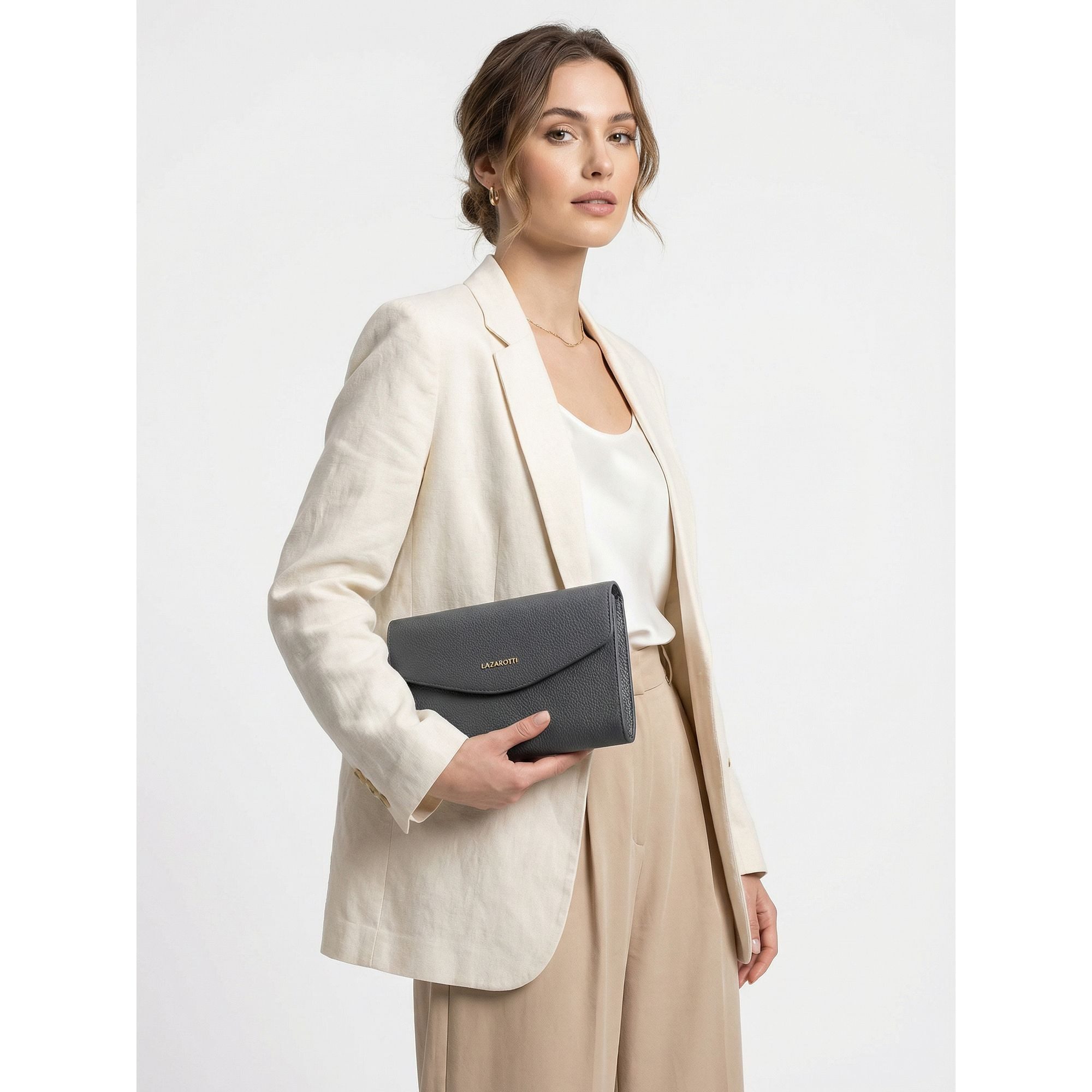 Lazarotti Clutch Bologna Leather, Leder