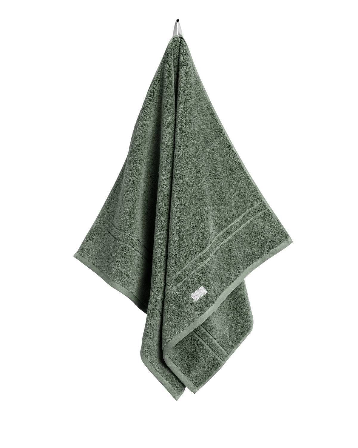 Duschtuch, Organic Duschtücher Grün - Frottier Frottee, Premium Towel Gant