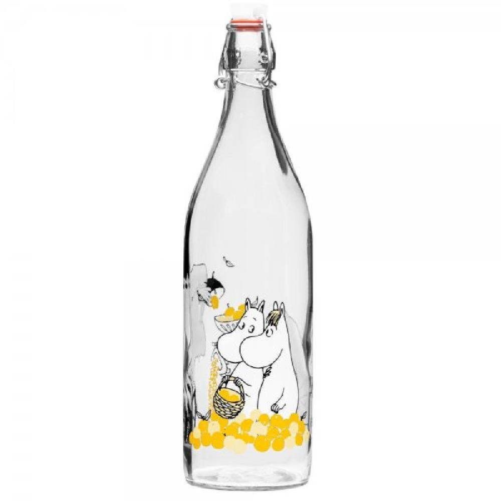 Muurla Kindergeschirr-Set Glasflasche Mumins Moomin Fruits (1,0 L)