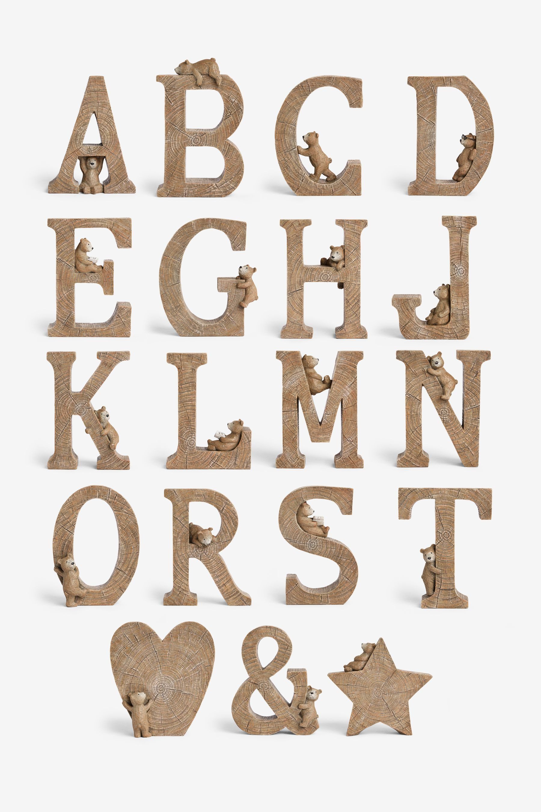 Dekofigur Bertie the Bear Dekobuchstaben