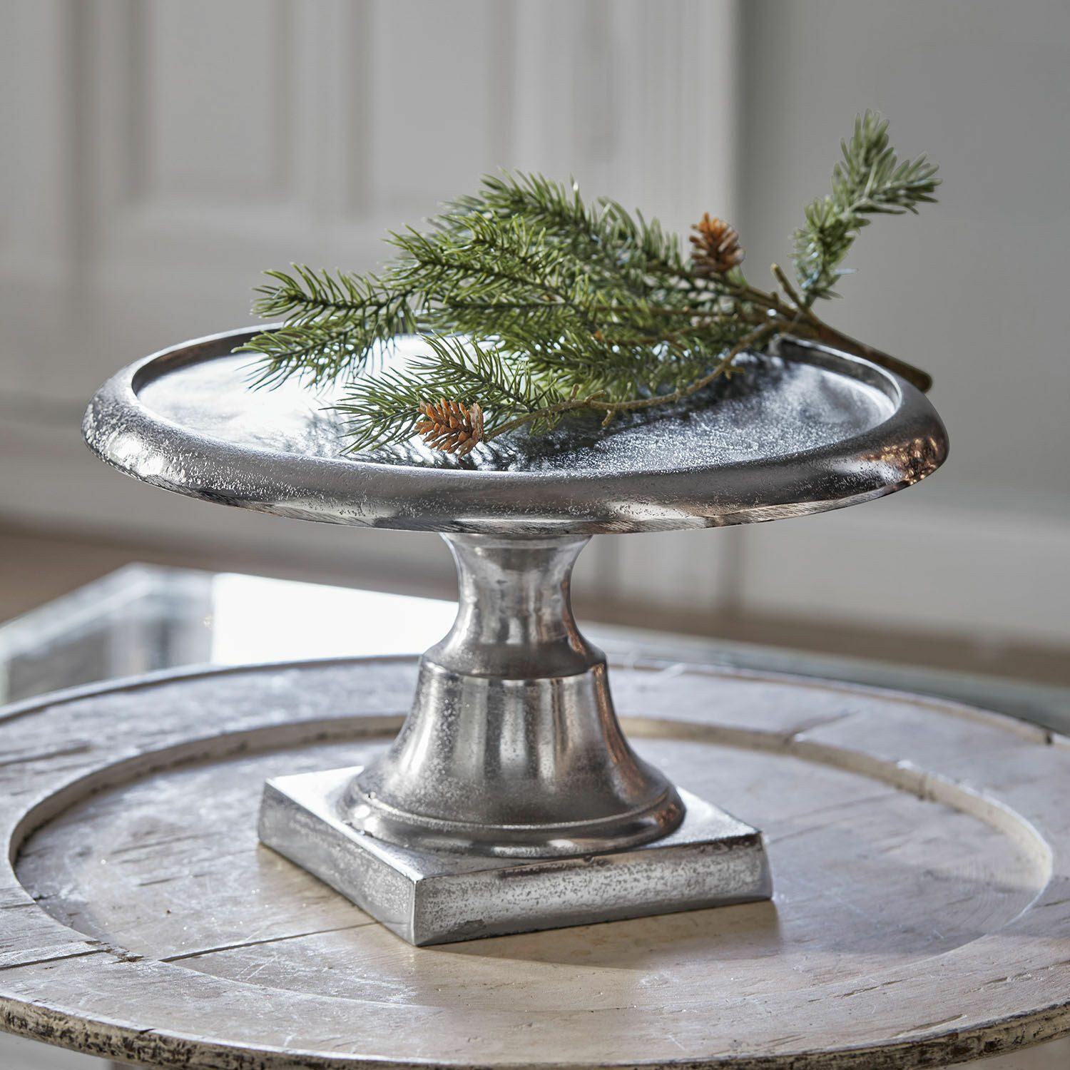 Mirabeau Etagere Etagere Maelora silber, Aluminiumguss