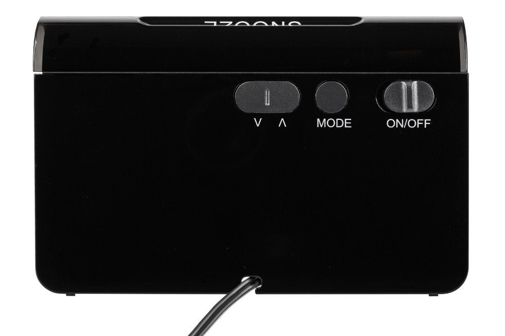 TFA Dostmann Funkwecker digitaler Wecker ICON TFA 60.2543, schwarz, mit LED Leuchtziffern – Bild 4 von 5