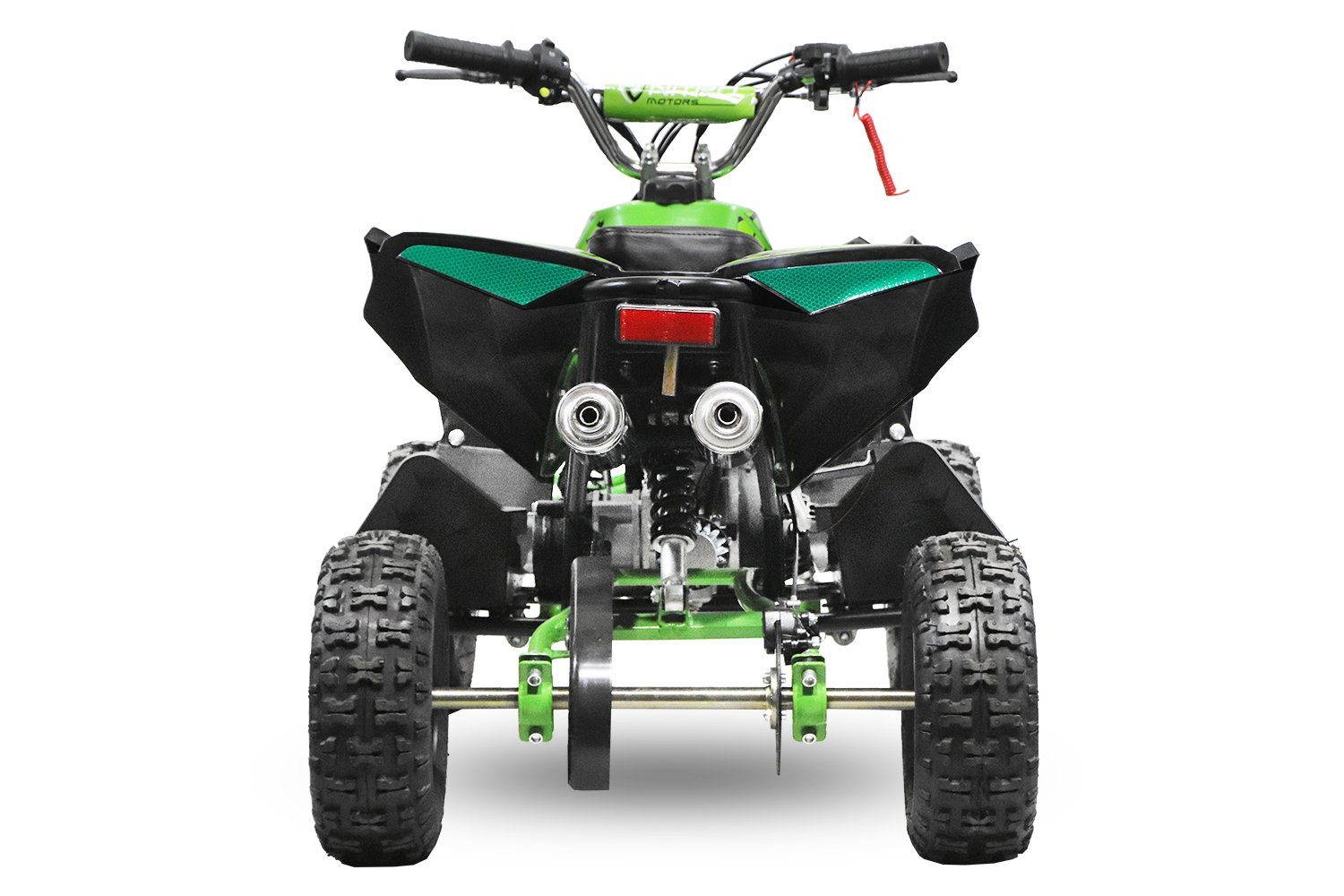 Nitro Motors Dirt-Bike 49cc Quad Automatikschaltung Gang, Kinderquad Kinder mini Avenger 1 Pocketquad, Rot 6" ATV