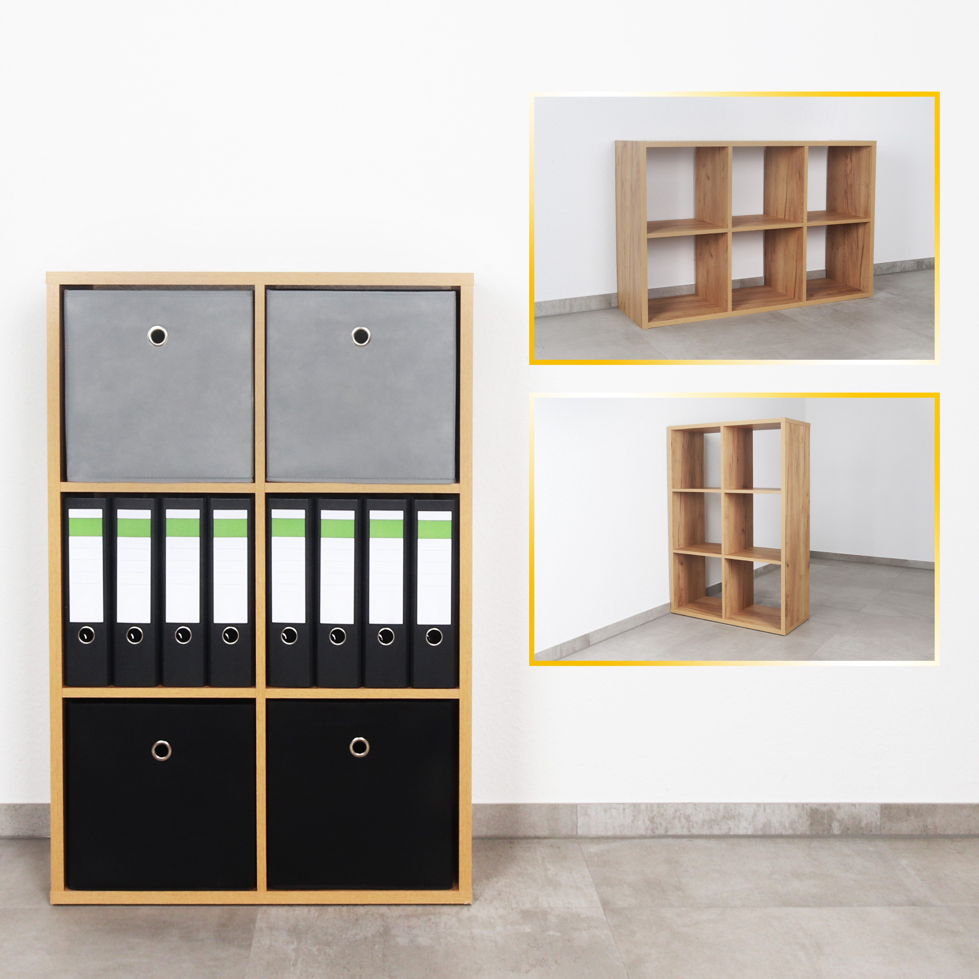 RICOO Aktenregal WM079-EG, 1-tlg., Standregal Bücherregal Raumteiler stehendes Regal