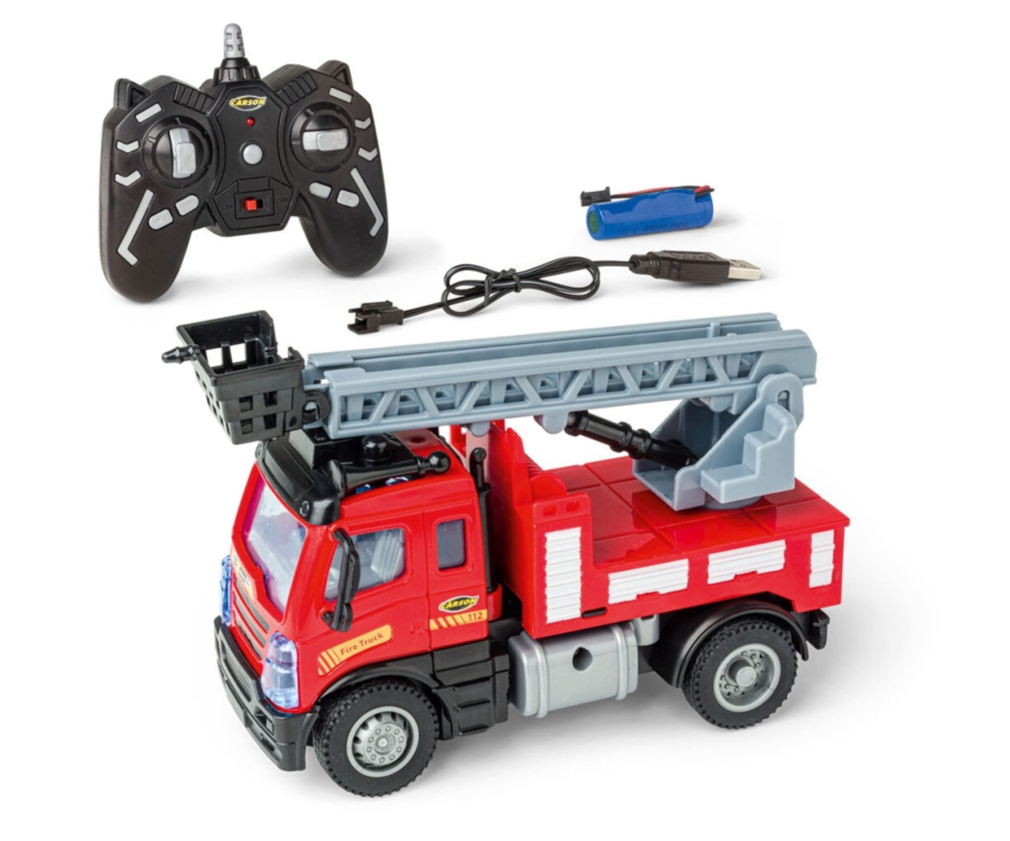 CARSON RC-Traktor Carson 1:50 Nano City Feuerwehr 2.4GHz