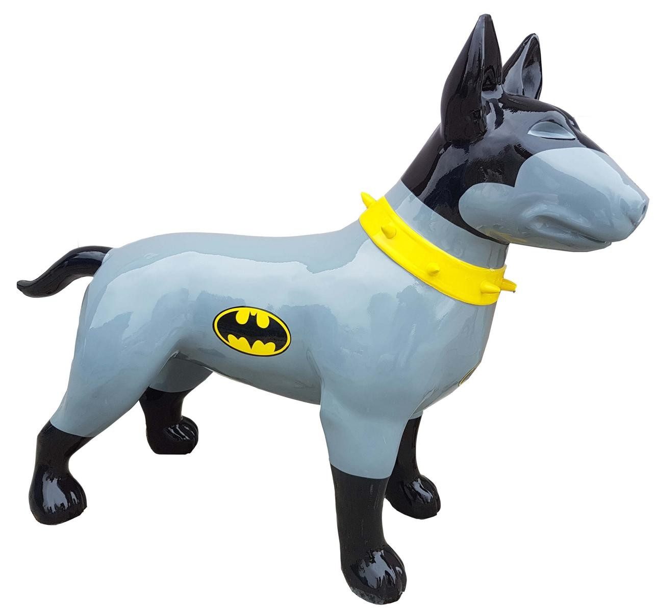 JVmoebel Dekoobjekt Abstrakte Batman Figur aus Kunststein in Schwarz, Made in Europa