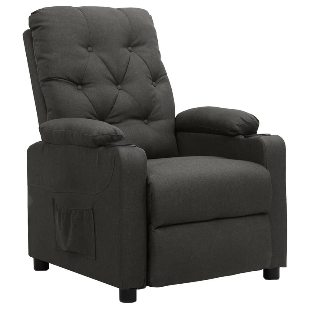 vidaXL Sessel Aufstehsessel Dunkelgrau Stoff (1-St) günstig online kaufen
