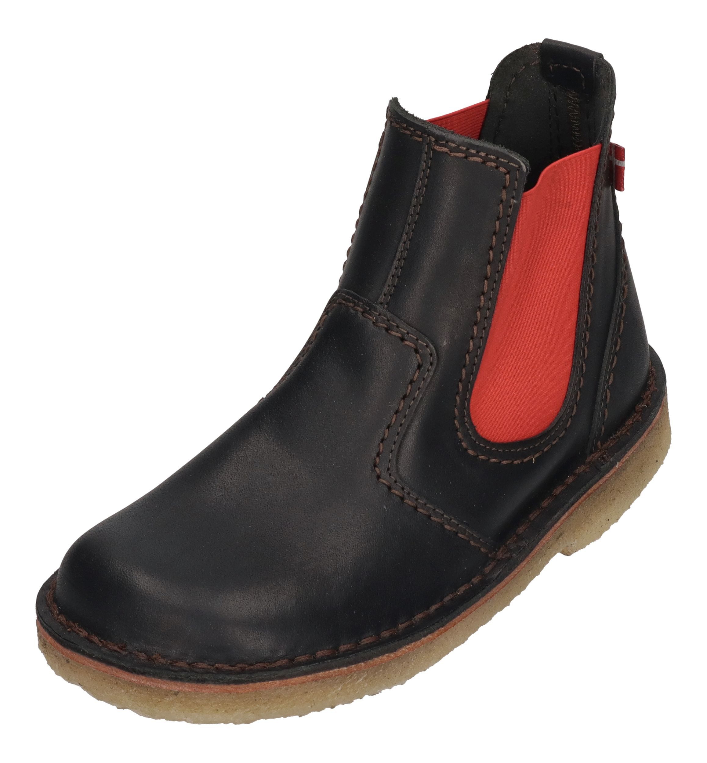 Duckfeet ROSKILDE Chelseaboots Black Red