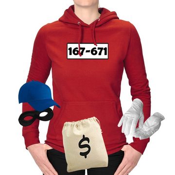 Jimmys Textilfactory Kostüm Hoodie Panzerknacker Deluxe+ Kostüm-Set Karneval Fasching XS-2XL, Hoodie ohne Zubehör