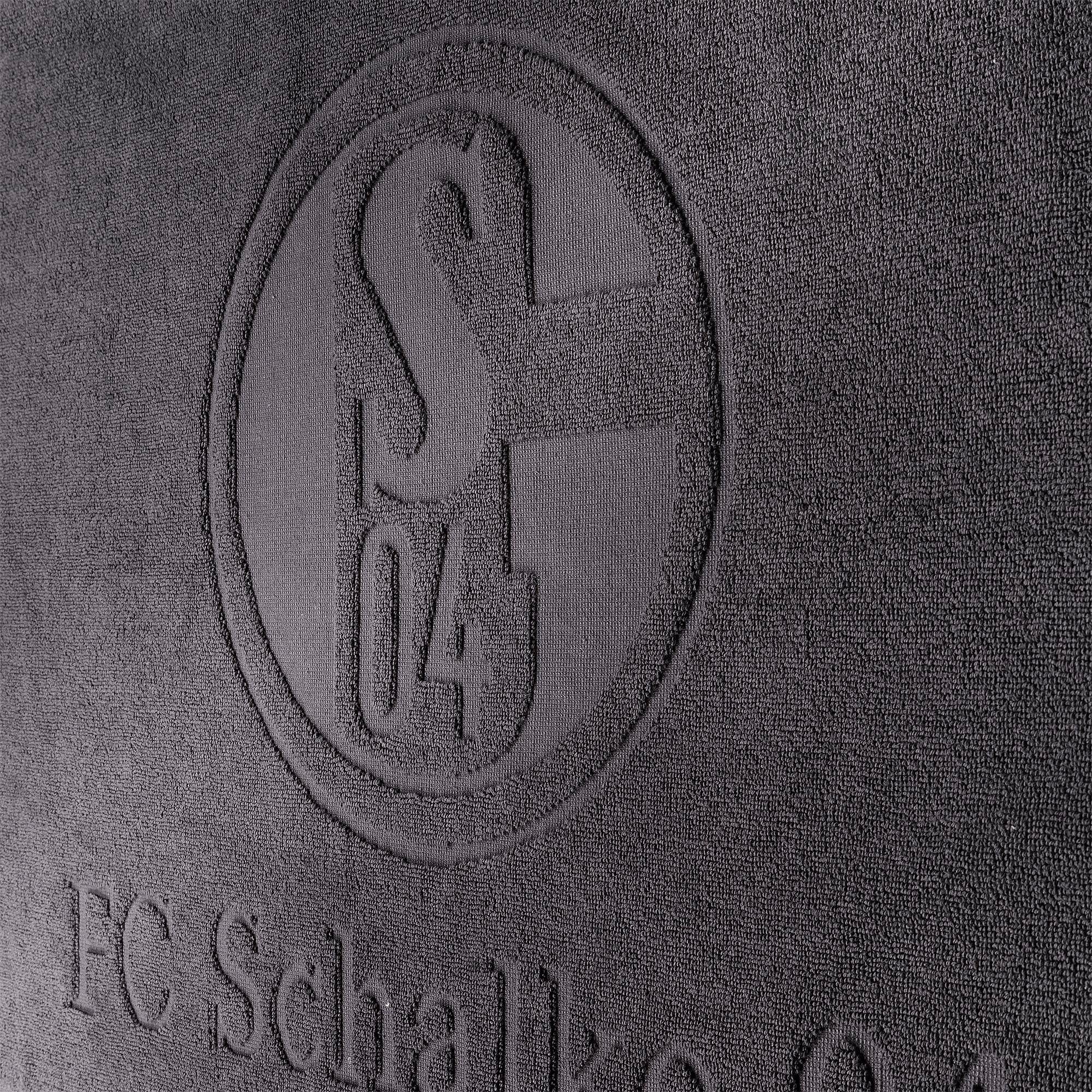 FC Schalke 04 Duschmatte Badematte Anthra 50 x 75 cm, 100% Baumwolle, recht günstig online kaufen