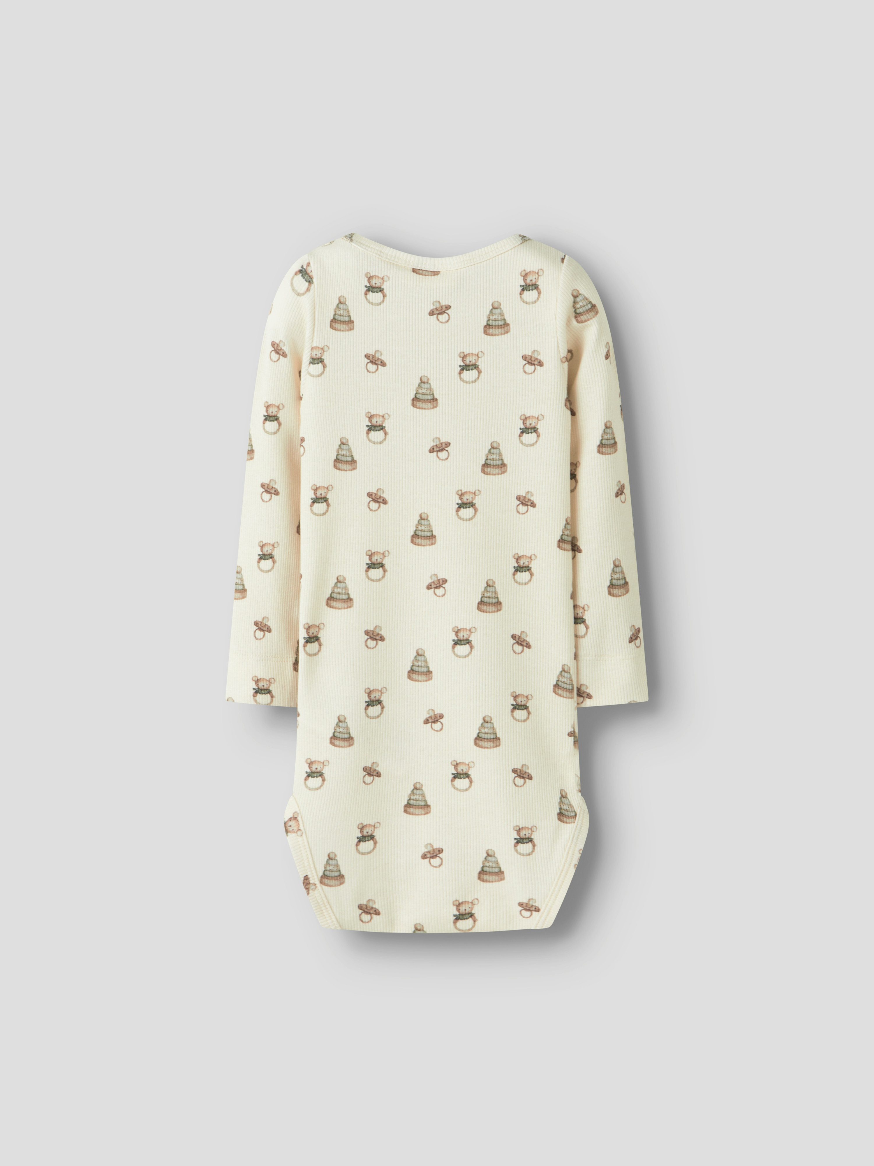 Lil' Atelier Langarmbody NBNGAVO EMO LS SLIM BODY LIL NOOS weiche Jersey Rippqualität
