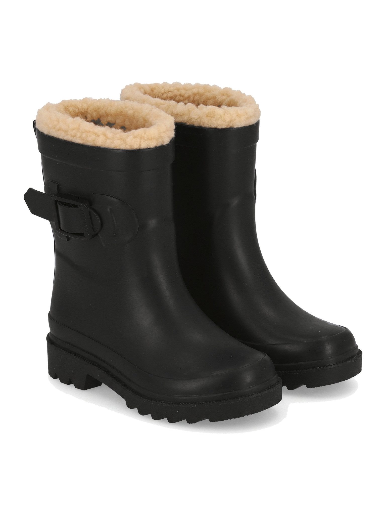 Black Snake Warm gefütterte Regenstiefel für Kinder Jungen und Mädchen in der Kita Gummistiefel Weiches Teddyfutter und griffige Profilsohle für Schnee und Matschtage