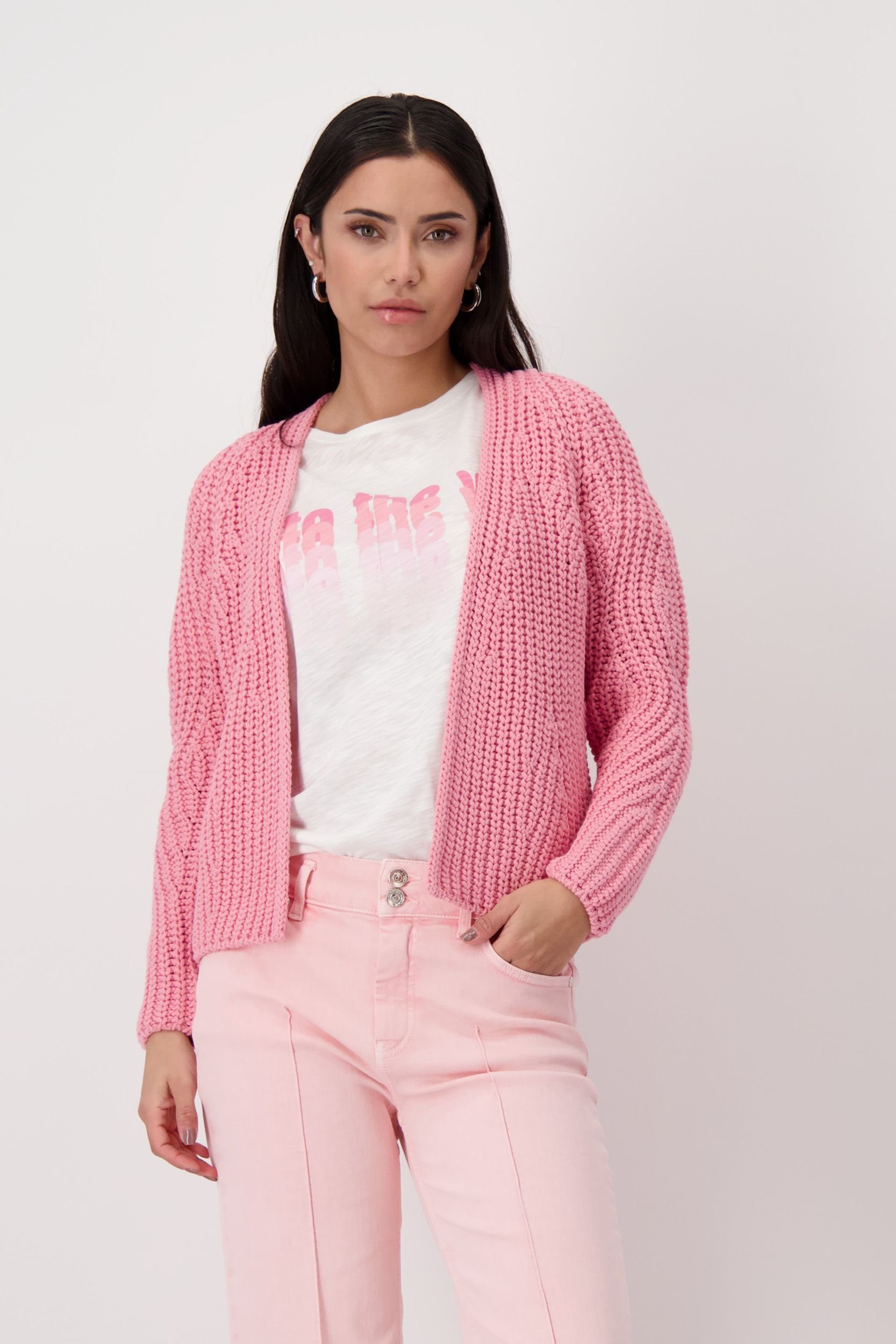 Monari Вязаные свитера Strickjacke, pink smoothie