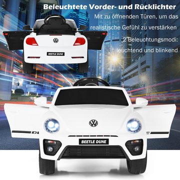 COSTWAY Elektro-Kinderauto VW Volkswagen, 12V, 3-5 km/h, mit Musik