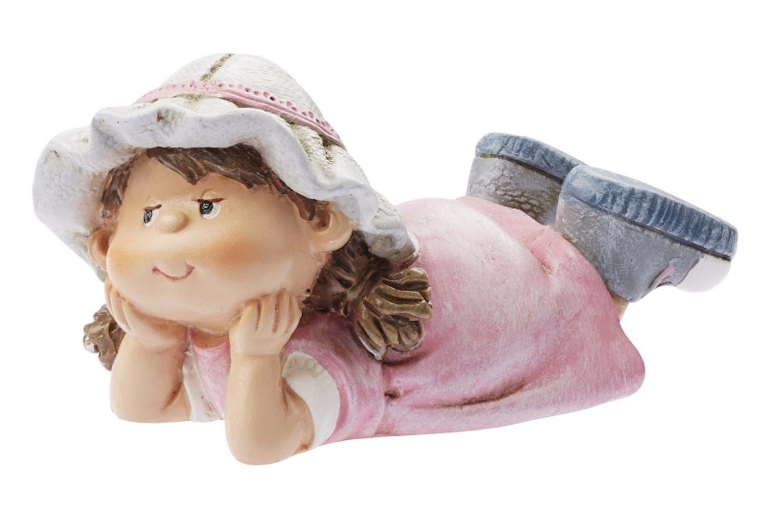 HobbyFun Dekofigur Kind 'Emma' liegend, ca. 9cm | Dekofiguren