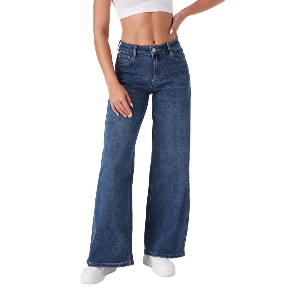 Ital-Design Weite Jeans Moderne Damen Jeans mit weitem Schnitt für jeden An günstig online kaufen