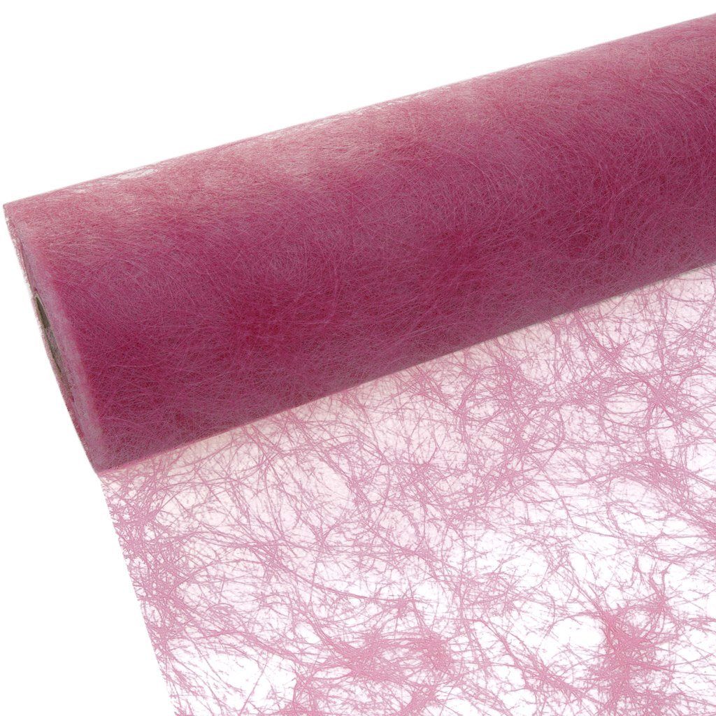 Deko AS Tischläufer Sizoflor Tischband rosa 60 014-R 60 Rolle Meter 25 cm