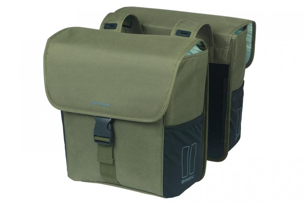 Basil Fahrradrucksack Basil Go Doppelpacktasche 32 Liter dunkelgrün - 14x27x31 cm, Universal