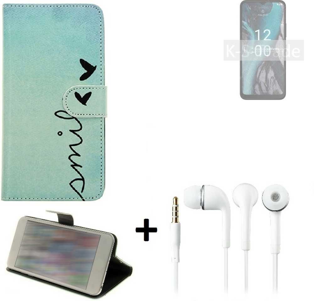 K-S-Trade Handyhülle für Nokia C22, Schutz Hülle Handy Hülle 360° Wallet Case Schutz Hülle