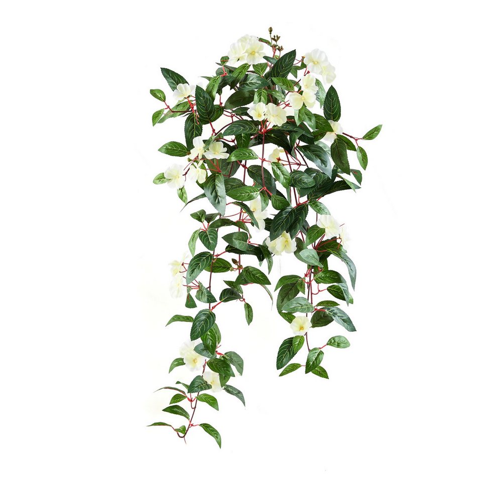 Kunstpflanze Künstlicher Hänge-Jasmin – Florina, 80 cm, aplanta, künstliche Pflanze, künstliche Zimmerpflanze