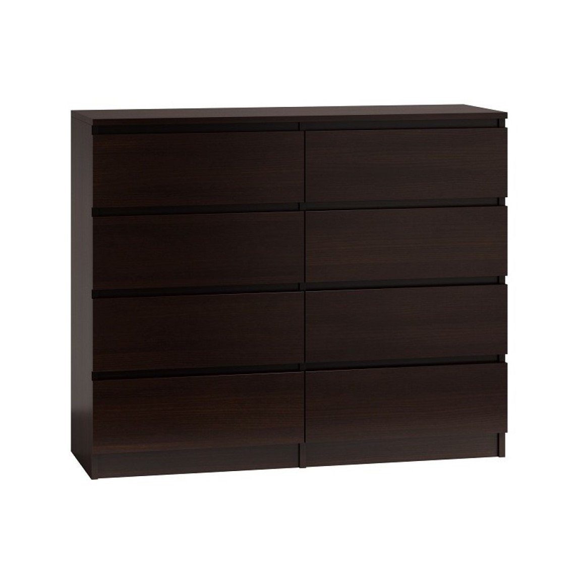 Schubladen Kommode Hochkommode mit 8 wenge pressiode Anrichte holz Sideboard