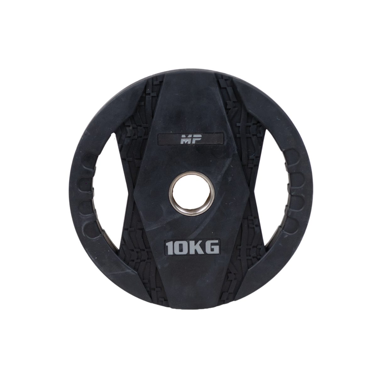 Muscle Power Hantelscheibe Muscle Power Olympische Hantelscheibe mit Griffen - 10 kg
