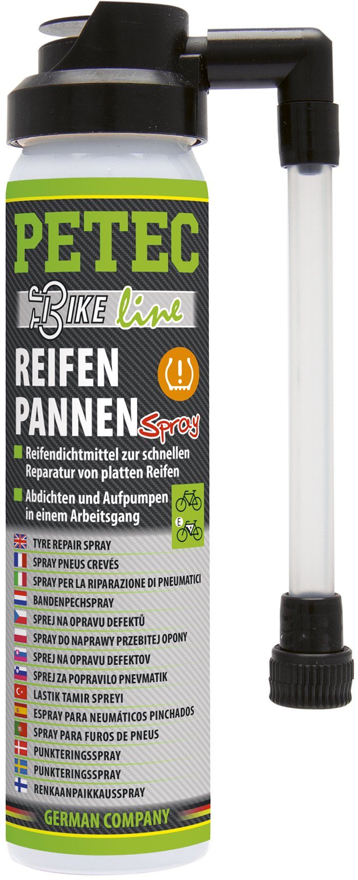 Reifen-Reparaturset Petec Reifenpannenspray fahrrad e bike usw
