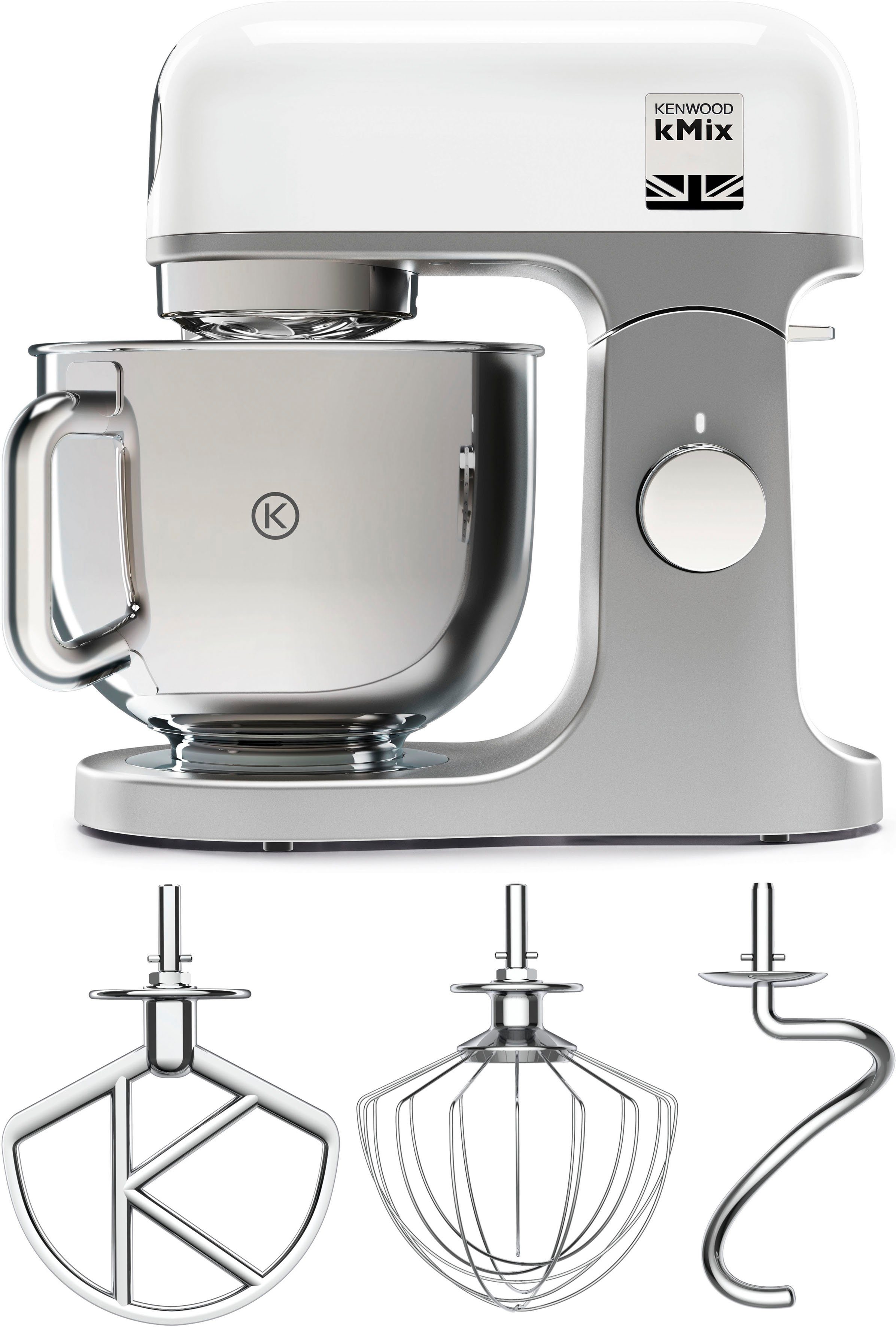 KENWOOD Küchenmaschine kMix KMX 750WH, 1000 W, 5 l Schüssel, inkl. 3-tlg.  Patisserie-Set und 5l Schüssel online kaufen | OTTO