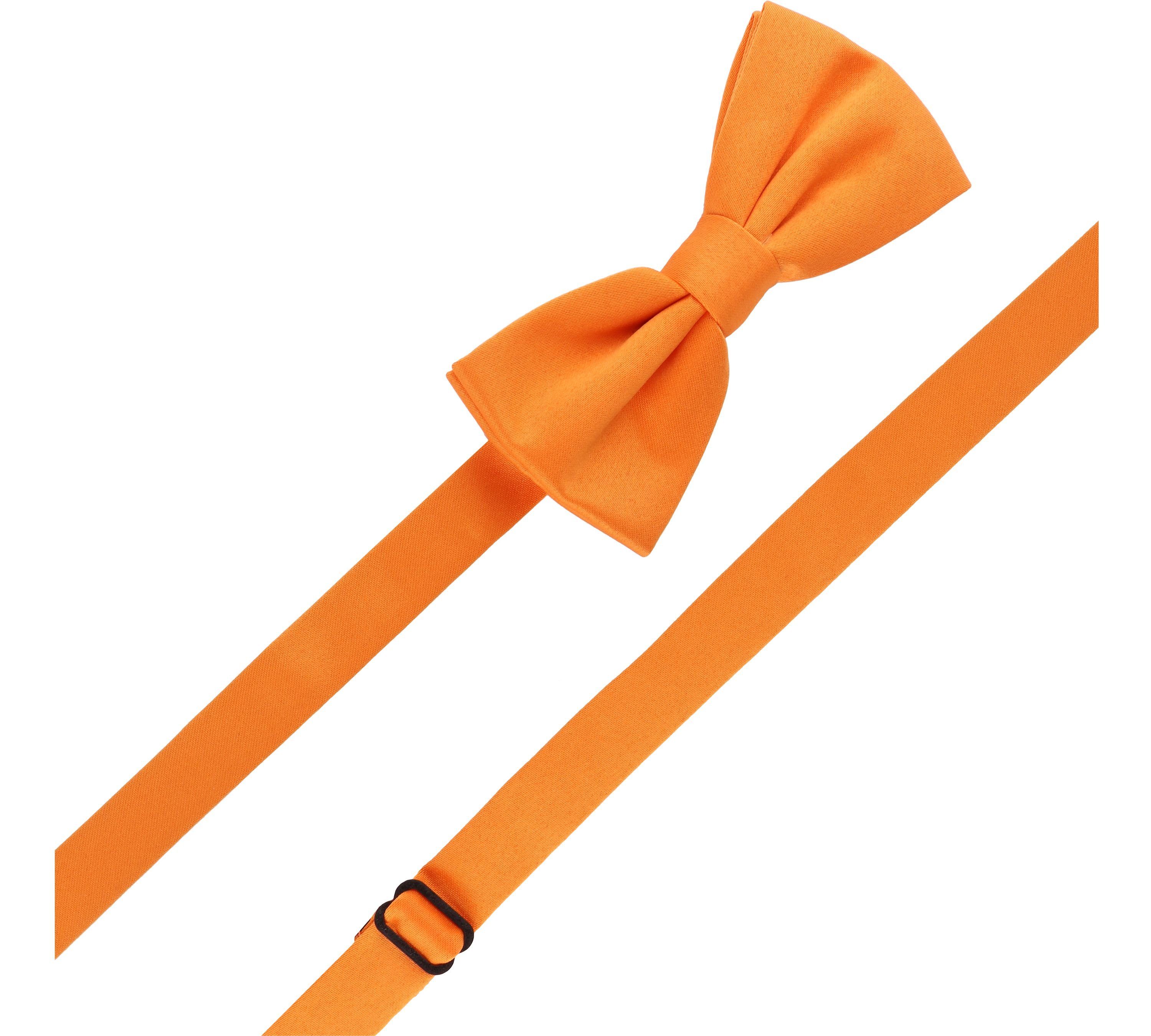 M x Schmale Fliege Ladeheid Orange Herren Fliege (12cm 6cm)