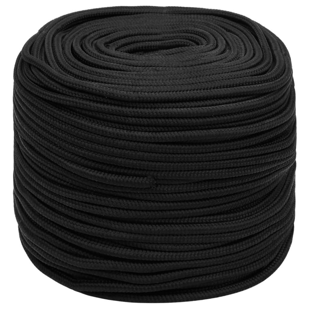 vidaXL Bootsseil Schwarz 6 mm 25 günstig online kaufen