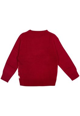 United Labels® Weihnachtspullover Weihnachtspullover für Kinder - Rentiere Ugly Christmas Sweater Rot