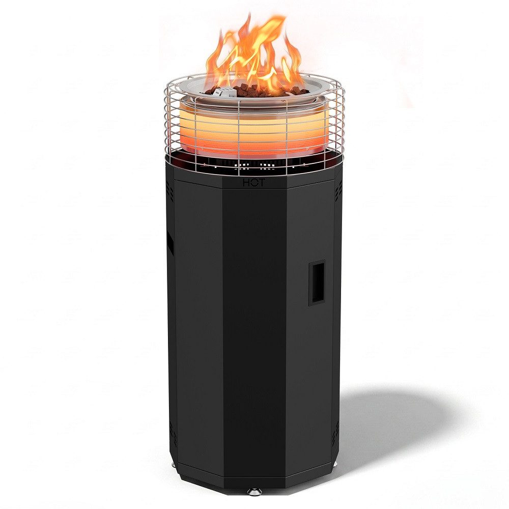 Meulbaty Feuerstelle 3-in-1 Outdoor Heater & Feuerstelle – 17 kW Terrassenstrahler, (1-St), Rauchlos & tragbar für Terrasse, Camping