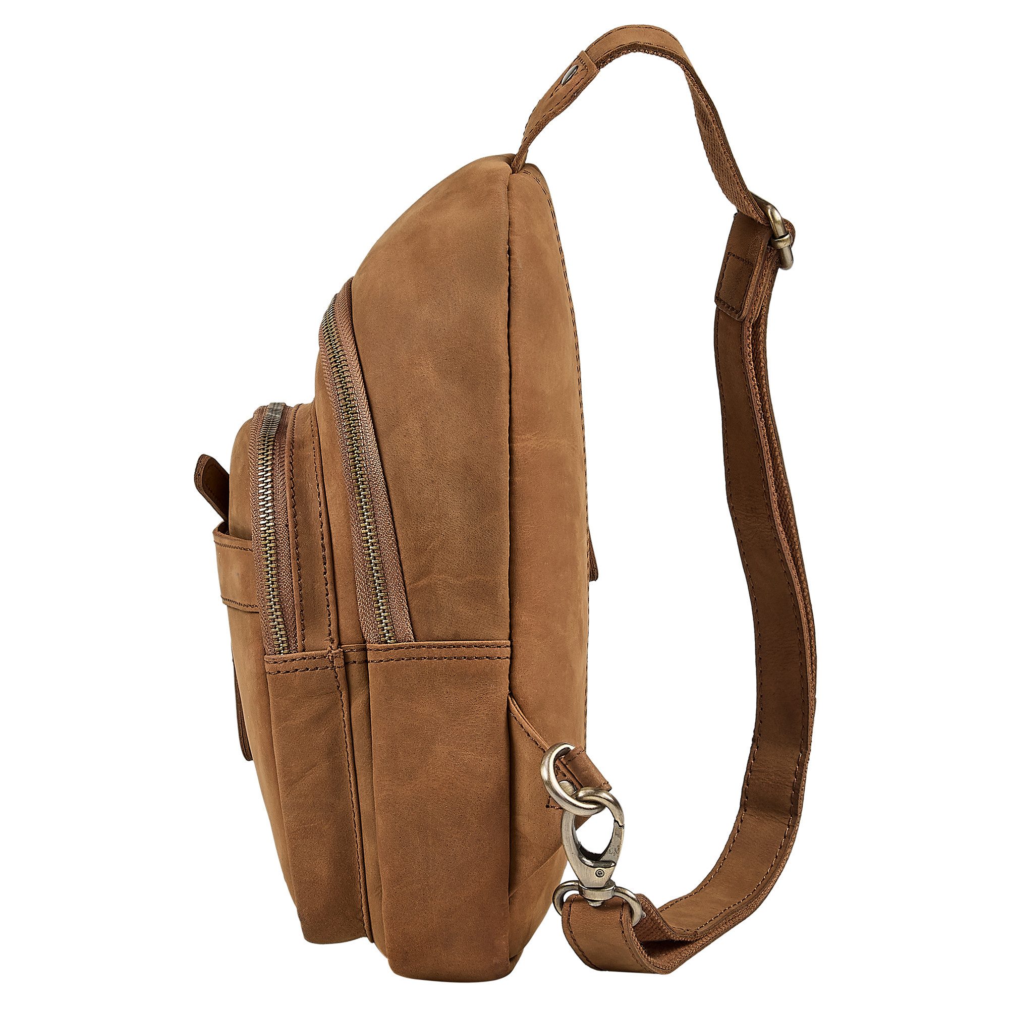 STILORD Handtasche "Montego" 2-in-1 Sling Bag aus Echtleder für Herren