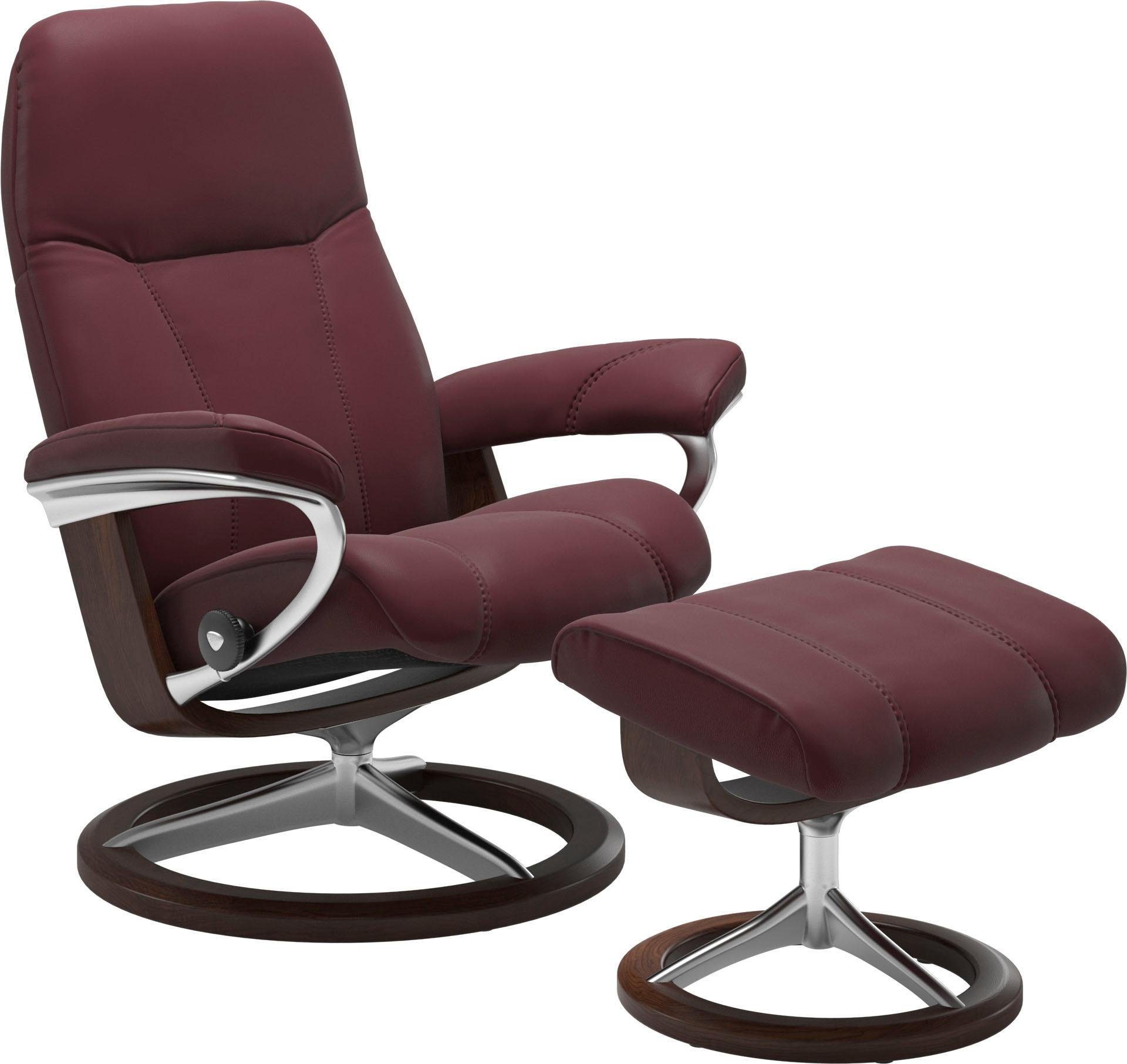 Hocker), Relaxsessel Hocker, Gestell Größe S, mit Stressless® Signature Base, mit Eiche Relaxsessel Consul (Set, mit