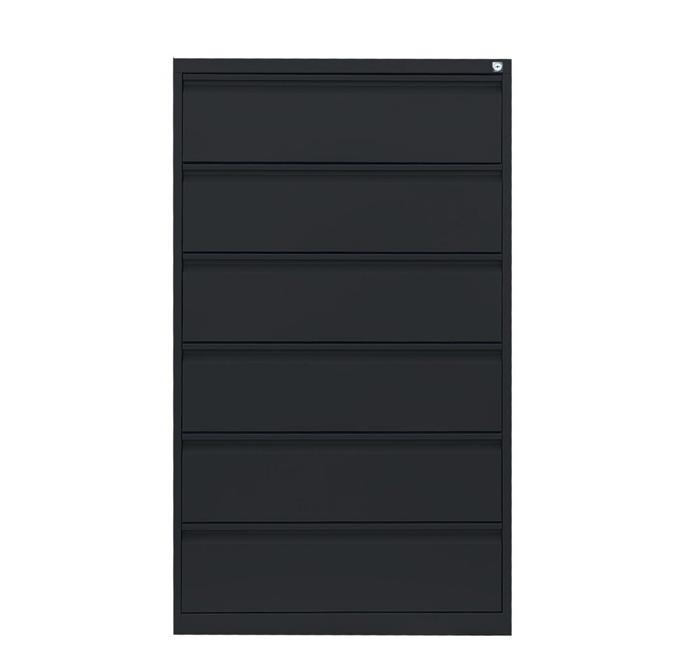 Thumbnail - Steelboxx Karteikasten Lüllmann® Karteischrank, 6 Schubladen, dreibahnig, 1320 x 760 x 620 mm (1 St), Komplett verschwei...