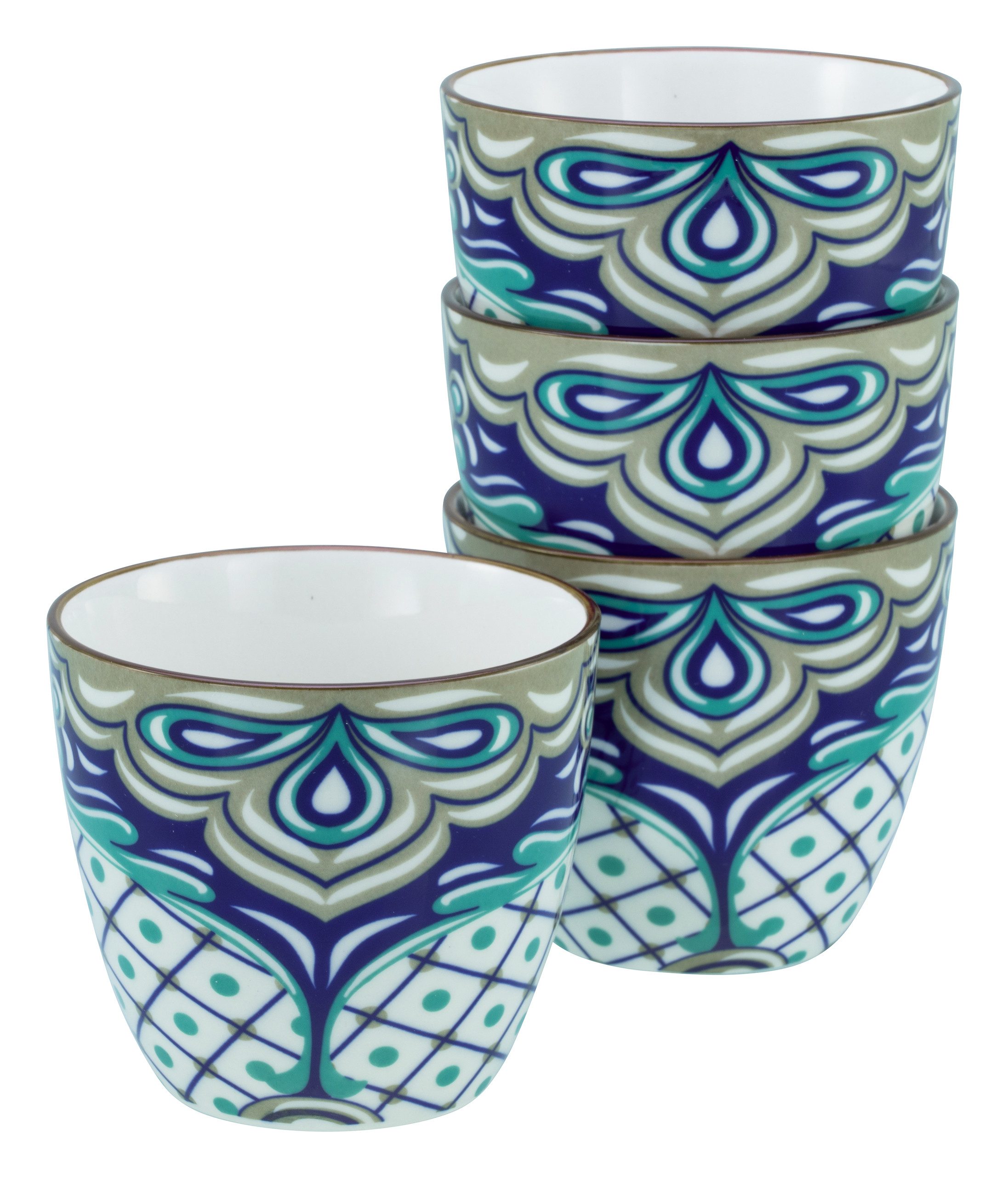 CreaTable Кружки Aladin Petrol Кружки 4-tlg, Steinzeug