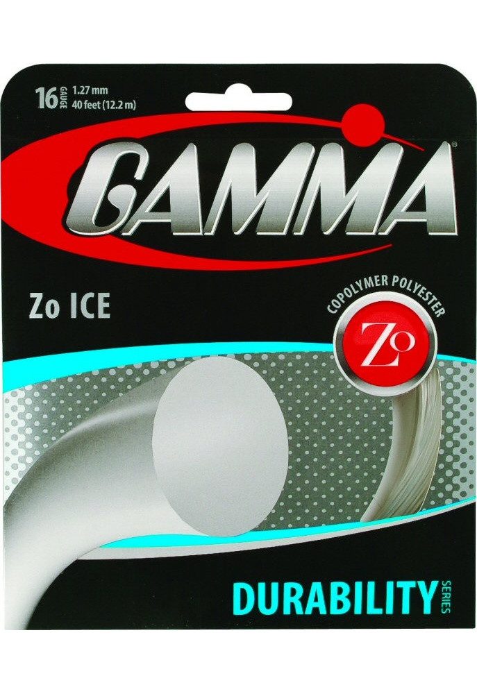 Gamma Tennissaite Zo Ice 1.27 natur 12m Set, Saitendicke: 1.27