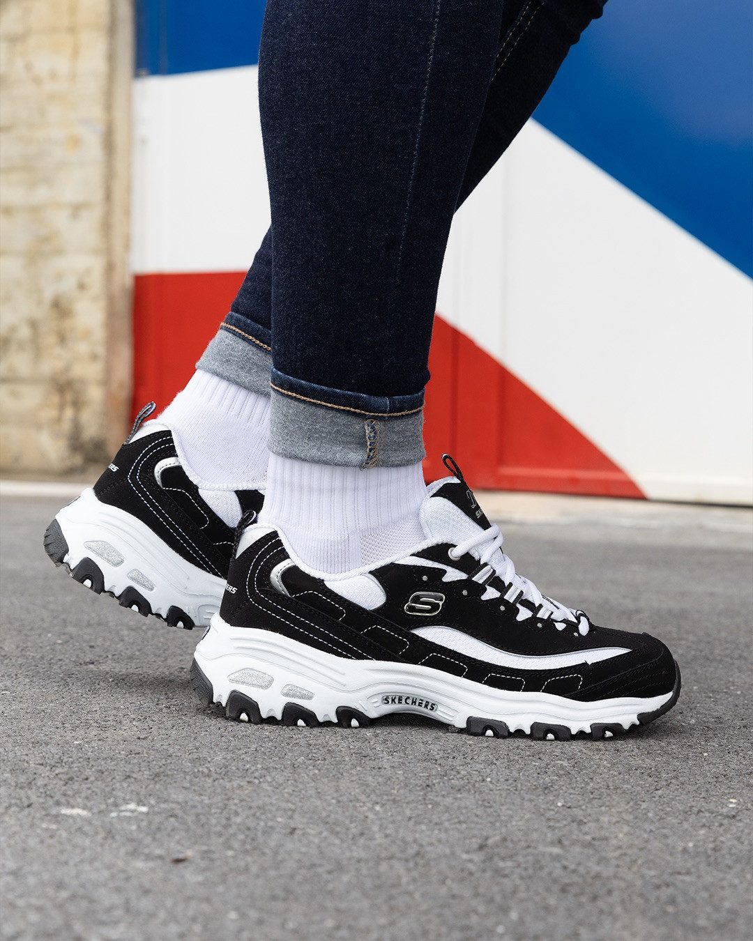 Skechers D´Lites - Biggest Fan Sneaker Freizeitschuh, Halbschuh, Schnürschu günstig online kaufen