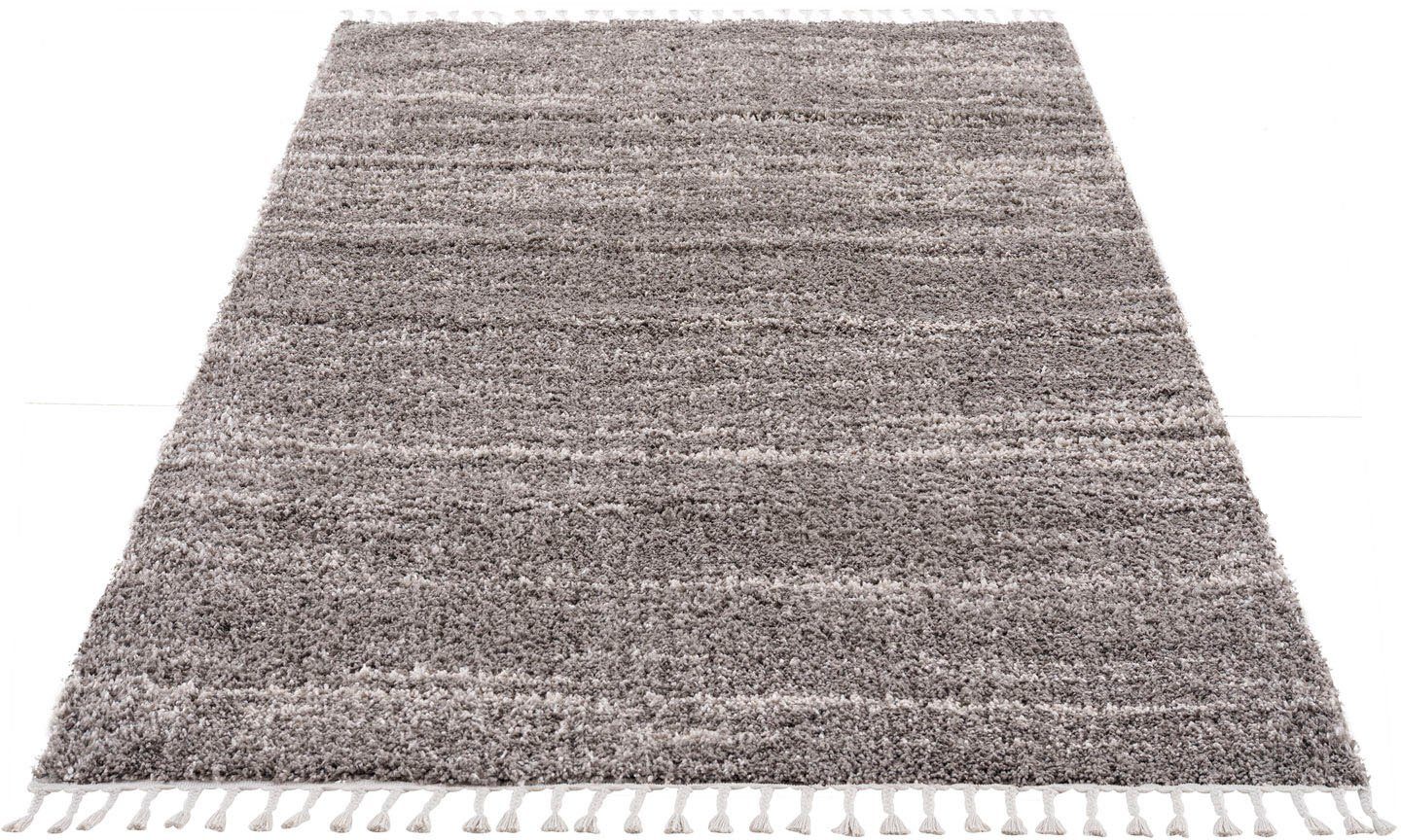Carpet City Hochflor-Teppich Pulpy 524, rechteckig, günstig online kaufen