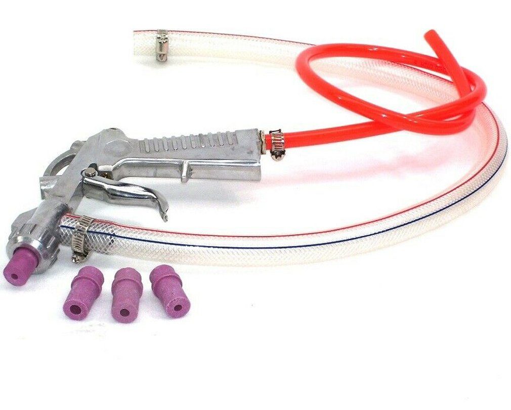Apex Sandstrahlkabine Sandstrahlkabine SBC 220 mit Pistole Sandstrahlgerät Sandstrahlpisole 4 Düsen