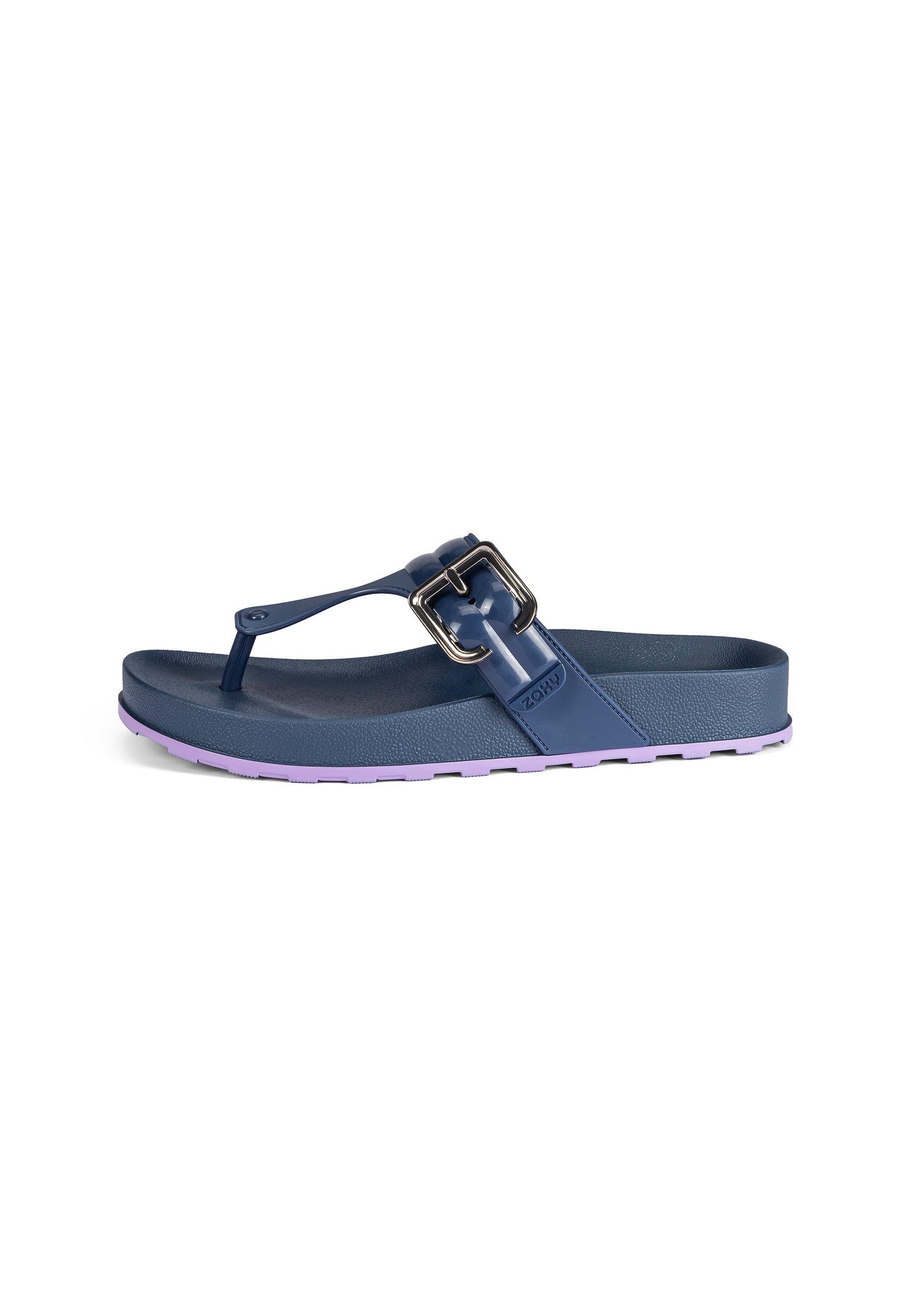 Zaxy GLIDE AD - Badelatschen / Slides Pantolette Alltags-Pantolette für Damen - verstellbare Riemen für perfekten Halt