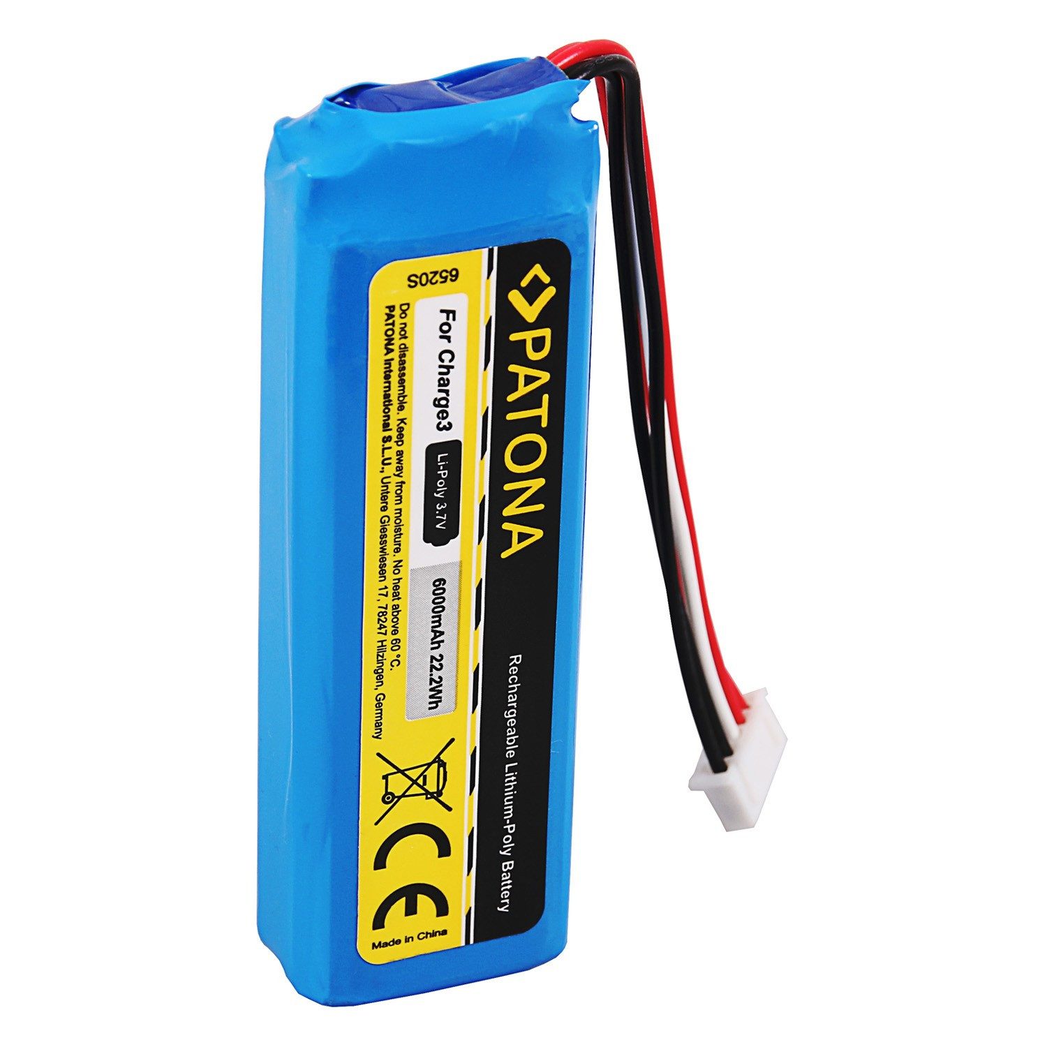 ARLI Akku passend für JBL Charge 3 BL GSP1029102A Batterie Akku 6000 mAh (1 St)